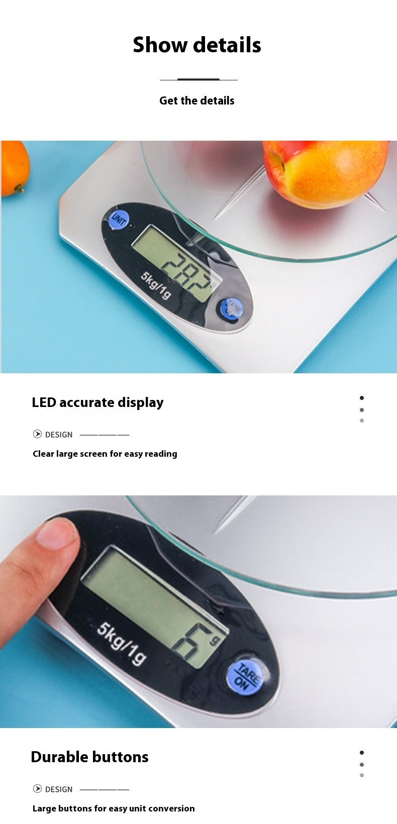 Simple Mini Kitchen Electronic Scale