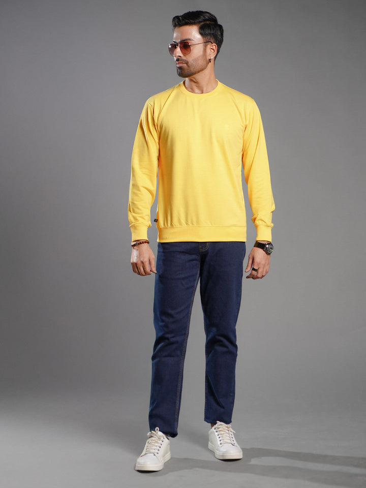 Yellow Men’s Fleece Sweat Shirt (SSF-015)