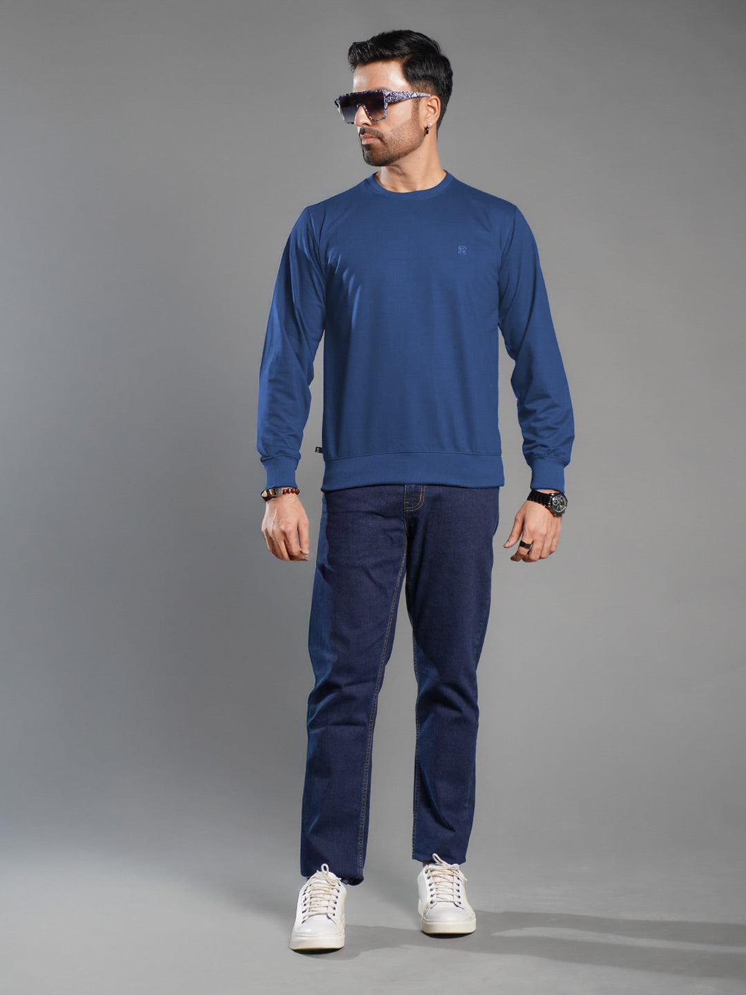 Royal Blue Men’s Fleece Sweat Shirt (SSF-016)