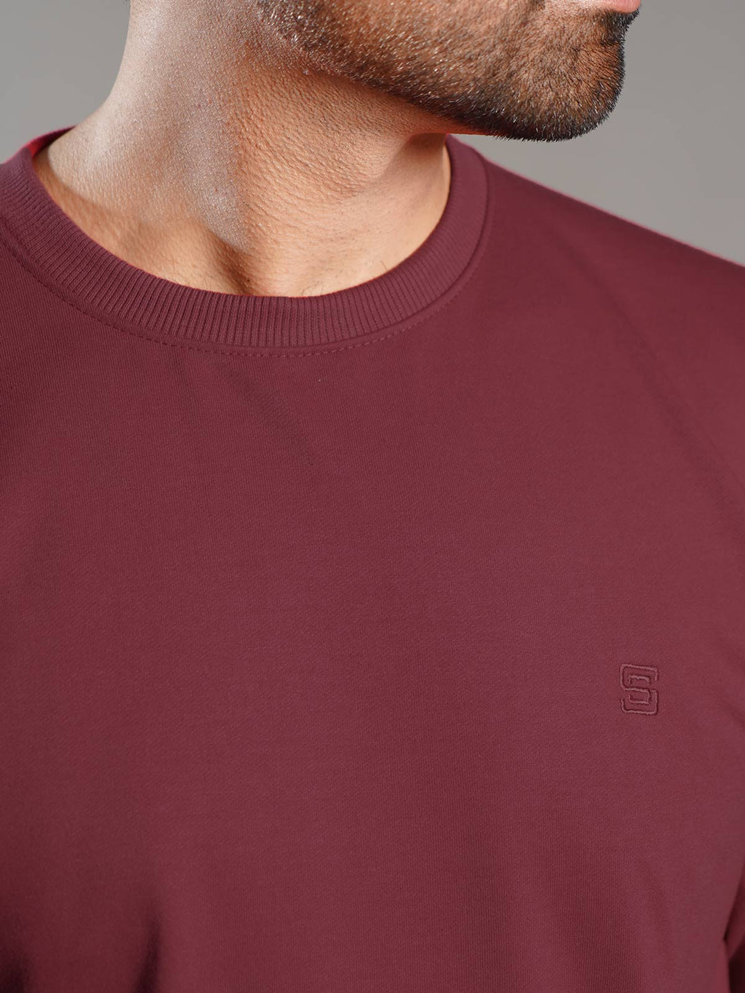 Maroon Men’s Fleece Sweat Shirt (SSF-018)