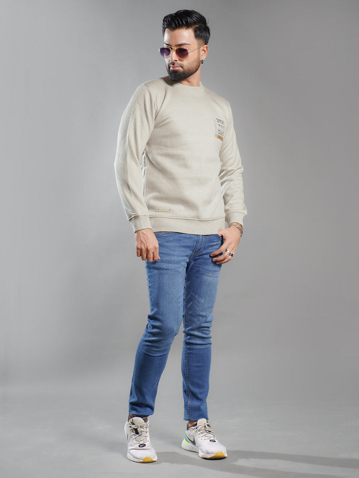 Fawn Imported Men’s Fleece Sweat Shirt (SSPF-008)