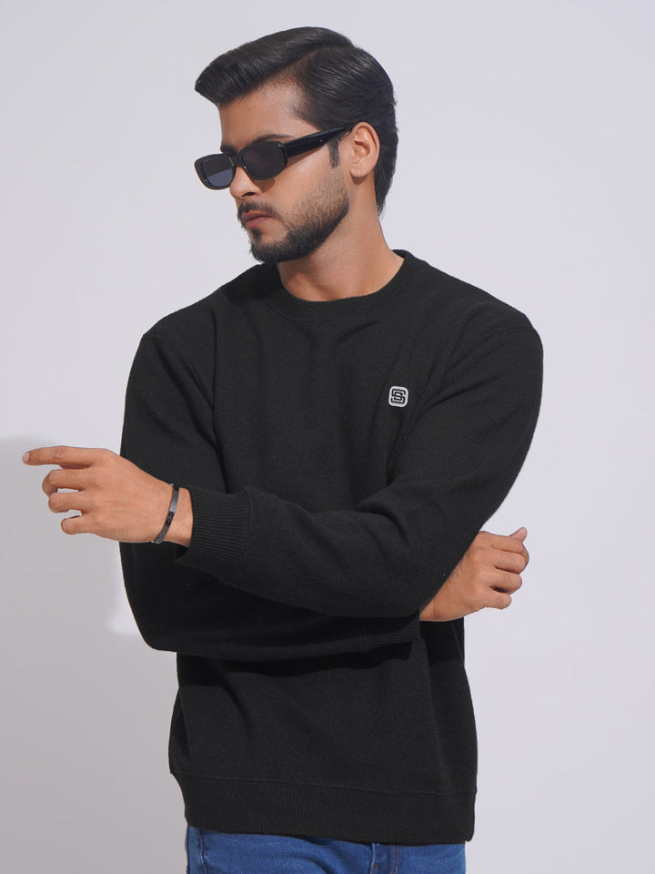 Black Men’s Fleece Sweat Shirt (TEE-219)