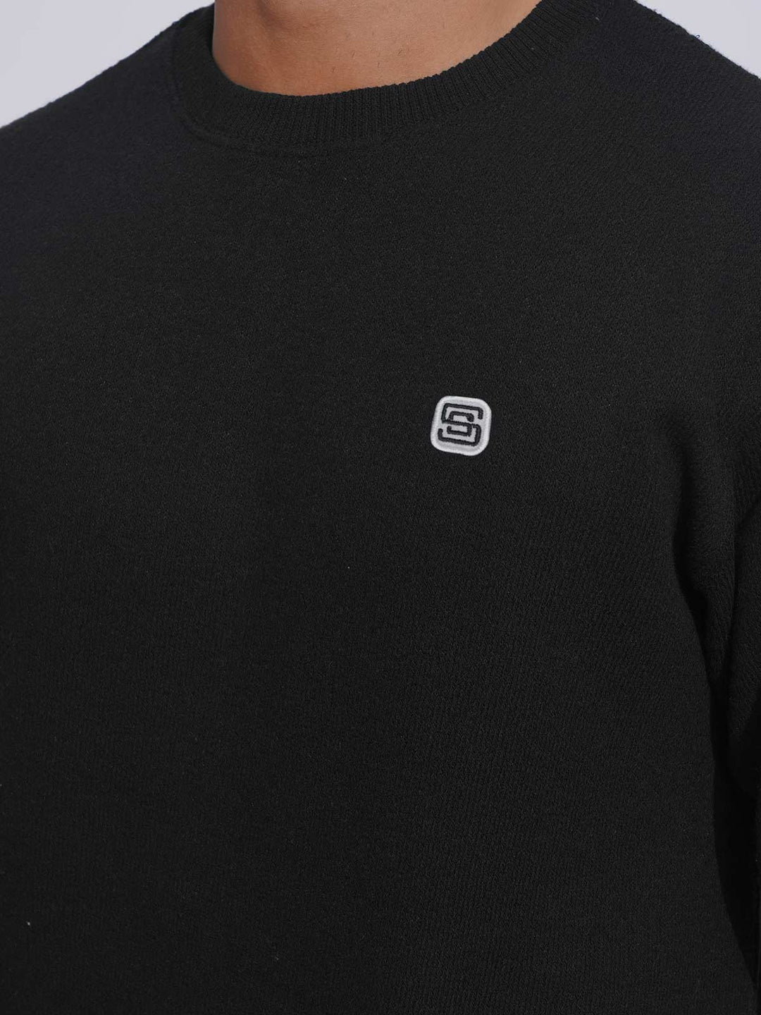 Black Men’s Fleece Sweat Shirt (TEE-219)