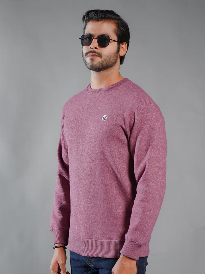 Maroon Men’s Fleece Sweat Shirt (TEE-247)