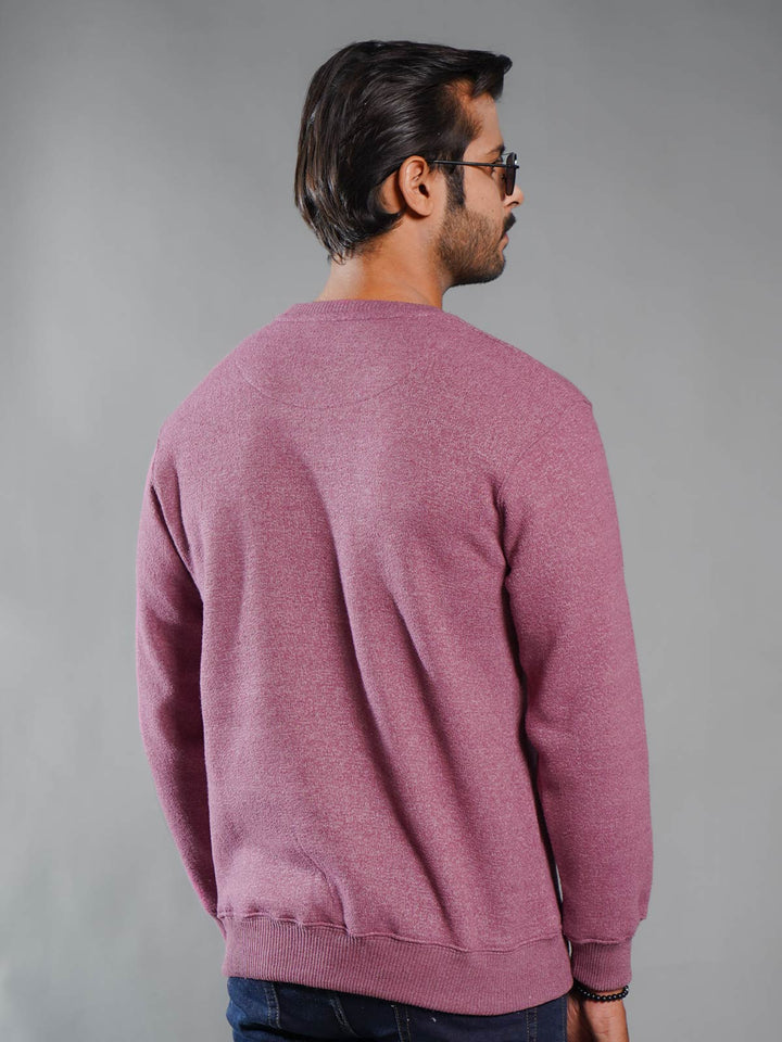 Maroon Men’s Fleece Sweat Shirt (TEE-247)