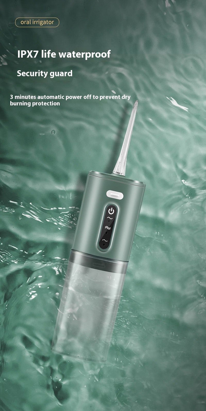 Water Flosser – Professional Dental Irrigator for Deep Oral Cleaning | 310ml Large Capacity | 4 Modes | 4 Tips | Waterproof, Rechargeable & Portable