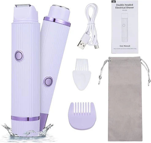Electric Shaver with Double Heads - Quick & Easy Shaving
