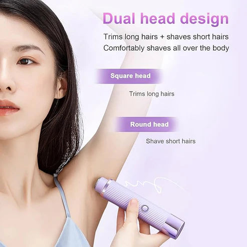 Electric Shaver with Double Heads - Quick & Easy Shaving