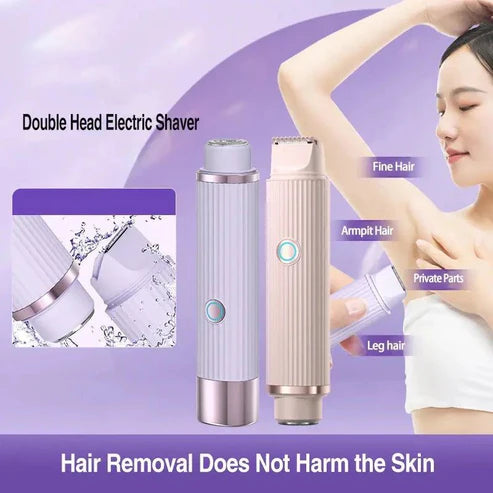Electric Shaver with Double Heads - Quick & Easy Shaving