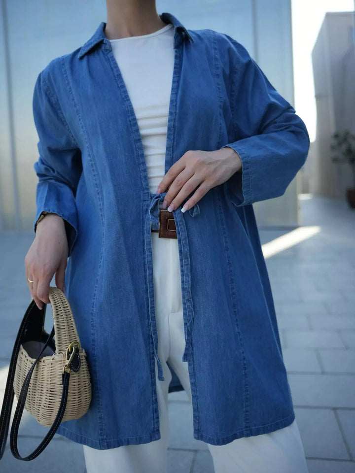 Denim Bow Shirt