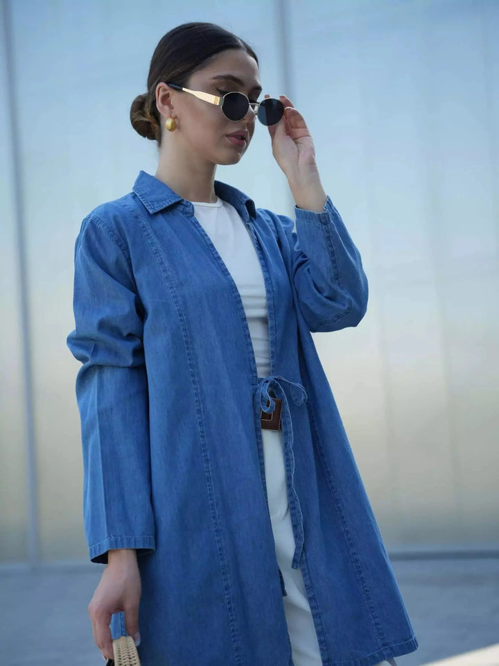 Denim Bow Shirt